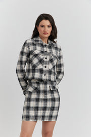 ENSEMBLE NOVIRA CARREAUX NOIR/BLANC